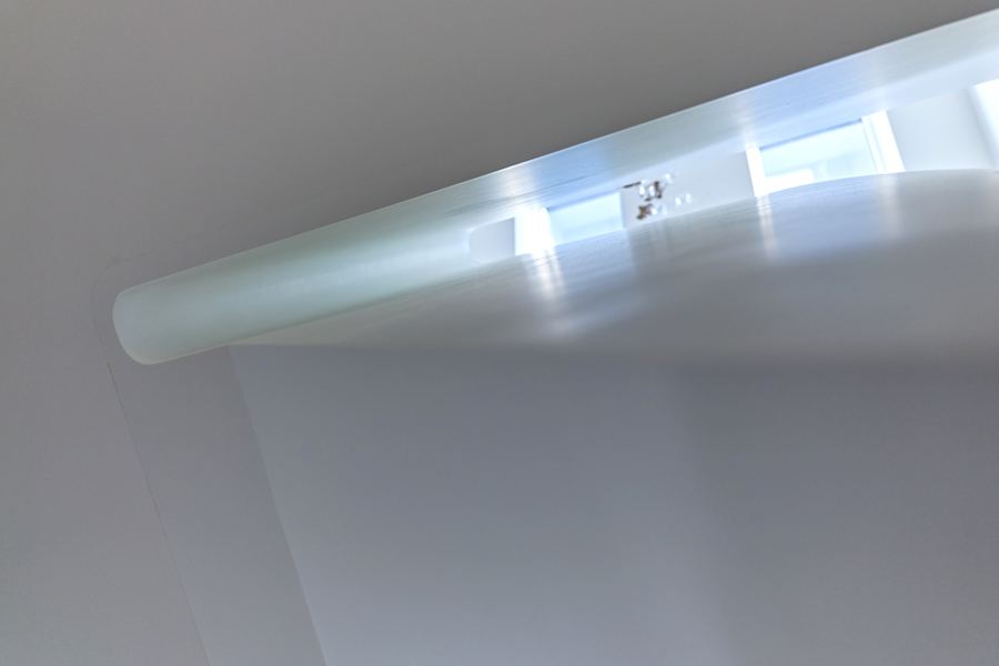 Detail einer Lichtvoute mit weicher Kante